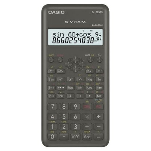 CASIO FX-82MS-2 NEGRA / CALCULADORA CIENT&Iacute;FICA EST&Aacute;NDAR